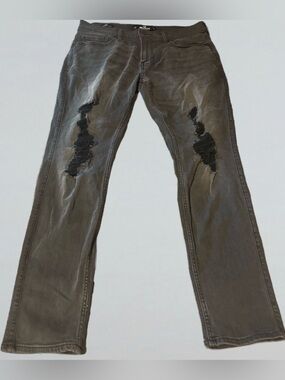 Hollister Ripped Faded Black Jeans